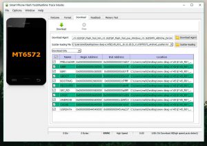 SP Flash Tool 5 окно перепрошивки